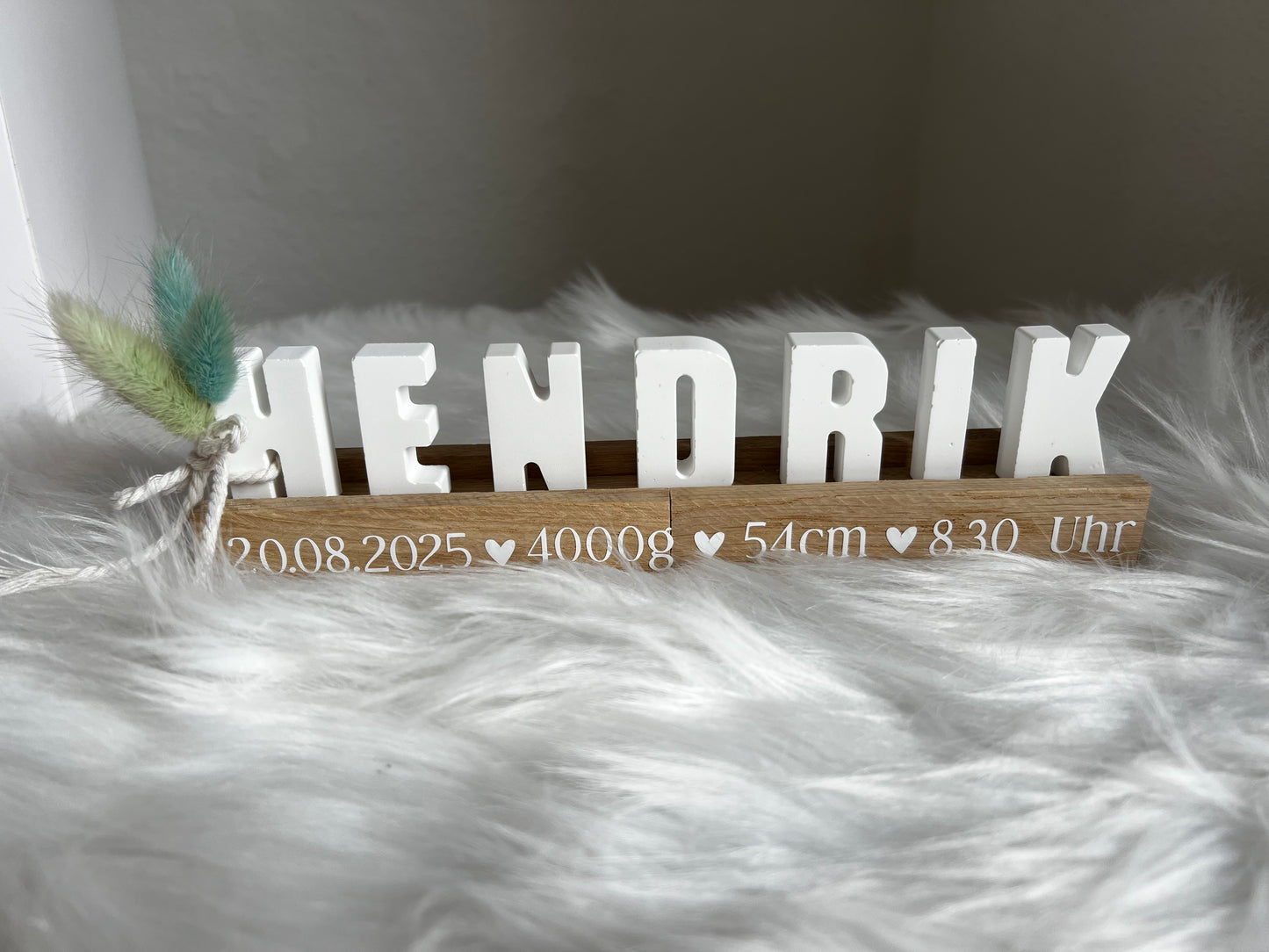 Personalisierte Namensleiste