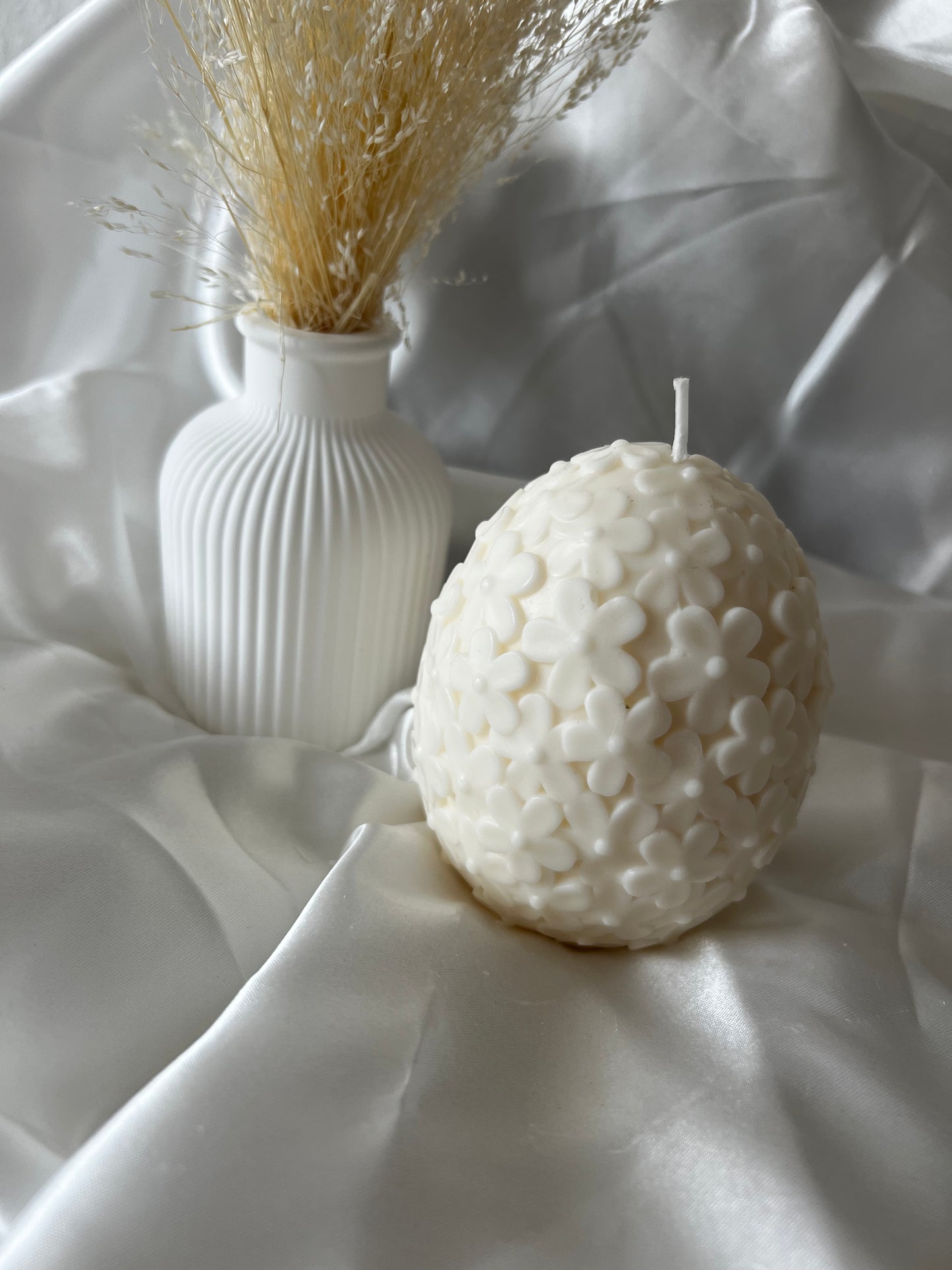 Kerze " Flower Egg" XL